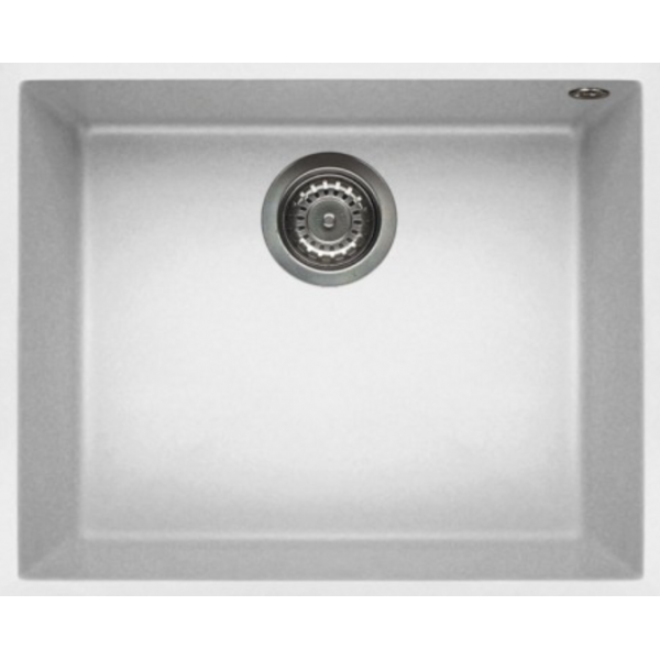 Elleci QUADRA105U 花崗岩廚房台下石盆 (白色)